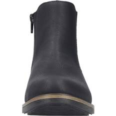 Syntetisk læder Ankelstøvler Rieker Minnesota Womens Chelsea Boots - Black