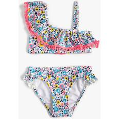 Billiga Bikiniset Koton Girls Bikini Set Ruffle Detail One Shoulder Strappy