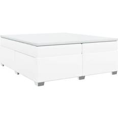 Weiß Betten-Sets vidaXL Boxspringbett Mit Matratze Weiß 200x200 cm Kunstleder Betten-Sets