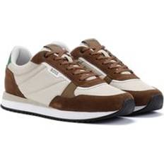 BOSS Kai Runn Men's Open Beige Trainers