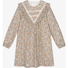 Brown Dresses Tartine et Chocolat Girls Brown Liberty Floral Cotton Dress