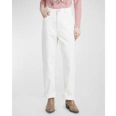 Bianco Jeans GOLDEN GOOSE Pantalone Da Donna In Cotone Denim Woman