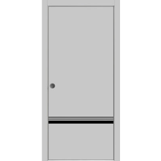 Doors SartoDoors French Pocket 36 96 in - Grey Matte with Frosted Glass Sliding Door (x)