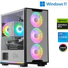 Blanco Ordenadores de Sobremesa CSL Gaming PC M10820H 32 GB 1000 GB SSD