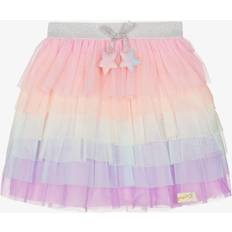 Rainbow Tiered Tulle Skirt - Pink