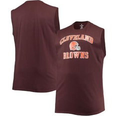 Brown - Men Tank Tops Fanatics Men's Brown Cleveland Browns Big and Tall Muscle Tank Top Brown (4XB)