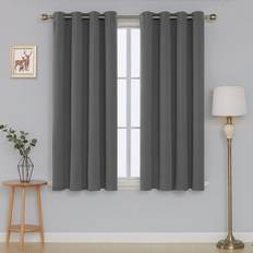 Curtains & Accessories Marlow Home Co. Cabrera Eyelet Blackout Thermal Curtains - Light Grey 140 x Drop 138 cm