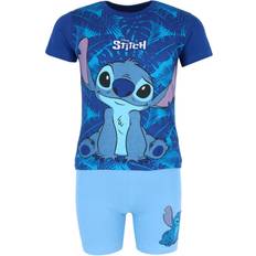 Polyester Pyjamases Textiel trade boys lilo and stitch tee & shorts pajama set