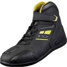 LS2 Bottes de moto LS2 Garra perforé Chaussures de motocyclisme pour femmes, noir-jaune, taille Femme