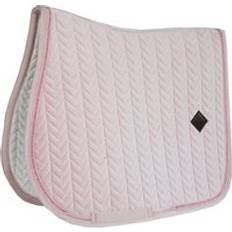 Polyester Selles et Accessoires Kentucky Horsewear Velvet Pearls Jumping Saddle Pad, Raspberry Pink