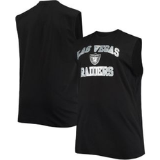 Tops Profile Men's Black Las Vegas Raiders Big and Tall Muscle Tank Top Black (XLT)