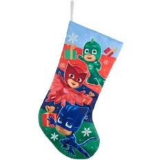 Multicolored Stockings Kurt Adler PJ Masks Christmas 18.0 H x 11.0 W in Orange/Blue/Green Stocking