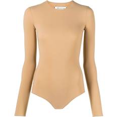 Pink Bodystockings Maison Margiela Stretch Nylon Bodysuit - Skin Pink