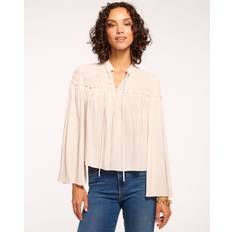 Slit Blouses Ramy Brook Tallulah Long Sleeve Blouse in Antique White