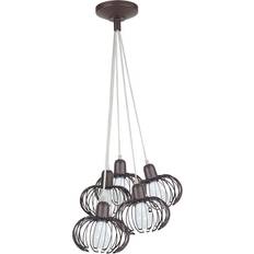 Latitude Run Hana 5-Light Globe - Dark Brown (100 cm H x 50 cm W x 50 cm D) Pendant Lamp 50cm