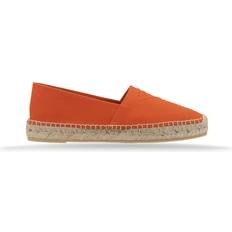 Dame - Orange Espadrillos Prada Læder Canvas Slip-On Espadriller - Orange