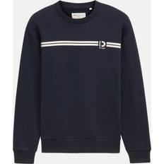 Denim/Jeansstoff Pullover Tom Tailor Denim Sweatshirt mit Logoprint, Größe