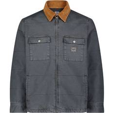 Lee Gråa Ytterkläder Lee Workwear Mörkgrå quiltad jacka canvas-Grå/a