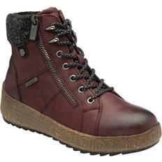 Red Boots Lotus Penrithe Womens Ankle Boots Colour: Burgundy