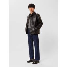 Nudie Jeans Jakker Nudie Jeans Black Ferry Leather Jacket Black