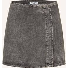 Grau - Jeansrock Röcke Jeans-Mini-Wickelrock A-Shape grau