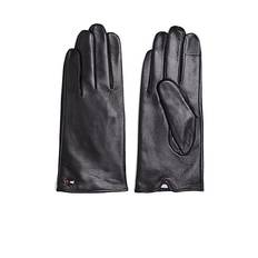 Tommy Hilfiger Læderhandsker Essential Flag Leather Gloves Sort