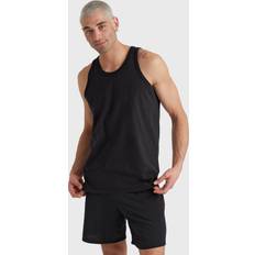 Unisex Tank Tops Hanes Comfortwash Garment Dyed Tank Top Black