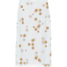 Gold Skirts Fendi Embroidered Midi Skirt