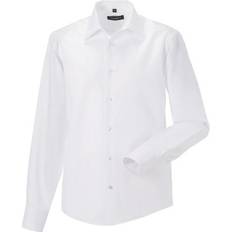 Mens Long Sleeve Tailored Ultimate Non-Iron Shirt - White