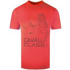 Diamond Floral Tiger Design Red T-Shirt