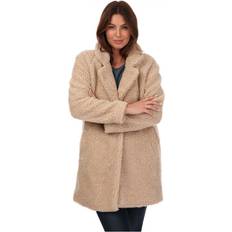 Only Coats Only Womenss New Aurelia Sherpa Coat in Sand