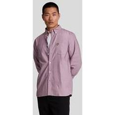Purple Shirts Lyle & Scott And Men's Plain Oxford Shirt Purple 38/Regular