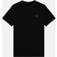 Hombre - Marrón Camisetas Fred Perry Twin Tipped - Noir