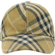 Burberry Dame Tilbehør Burberry Ternet Kasket Vintage Stil - Beige