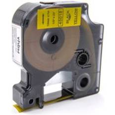 Label Tape Compatible With Dymo Rhino 4200 5000 5200 6000 Label Printer 12 mm Black on Yellow