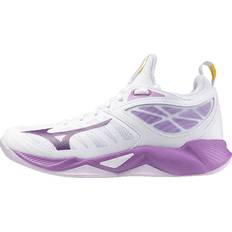 Mizuno Damen Schlägersportschuhe Mizuno Hallenschuhe Damen Wave Dimension Blanc