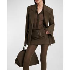 Ferragamo Damen Jacketts Ferragamo Damen Flanell-Blazer Grün