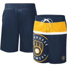 Swimwear G-III Sports by Carl Banks Men's Navy Milwaukee Brewers Sea Wind Swim Shorts Navy (2XL)