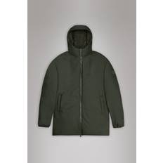 Rains long jacket green Rains Lohja Long Insulated Jacket - Navy
