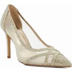 Dune London Stiletto Heels & Pumps Dune London Wide Fit 'Bridged' Court Shoes Gold
