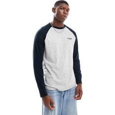 Superdry T-shirts Superdry men's essential logo baseball t-shirt, grey