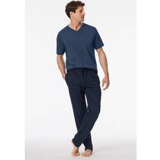 Schiesser Pyjamasser Schiesser Mix Relax Cotton Long Pants - Navy