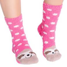PJ Salvage Animal Fun Socks Pink Pattern One