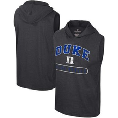 Tank Tops Colosseum Men's Duke Blue Devils Varsity Sleeveless Hoodie Tank Top Black