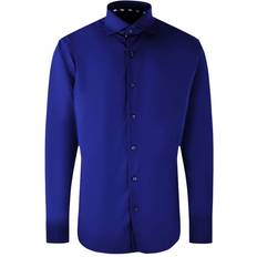 Aquascutum L Shirts Aquascutum branded plain long sleeve blue shirt