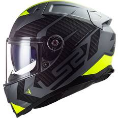 MC-utstyr LS2 FF811 Vector II Splitter, full face helmet color: Matt Black/Grey/Neon-Yellow