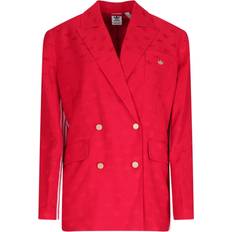 Rouge Manteaux adidas Originals Premium Women's Woven Jacquard Blazer Ref. JJ2171 Farbe Rot Größe