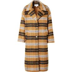 White - Wool Coat Coats Vila Checked Coat