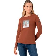 Merinowolle Hemden super.natural Damen Header Longsleeve braun