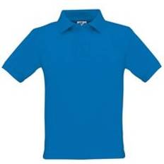 Boys Polo Shirts B&C Collection Safran Polo Shirt Blue 7-8 Years